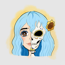 Catrina. Un projet de Dessin, Dessin numérique, Illustration traditionnelle et Illustration numérique de Laura Sofia Reyes Martinez - 06.04.2021
