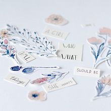 A Girl Should Be Two Things. Calligraph, Collage, Creativit, Photograph, and Watercolor Painting project by Vera Zhurbá - 03.08.2021