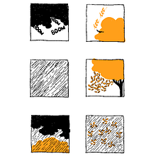 A cloud and a tree: An orchestra - A short comic. Projekt z dziedziny Komiks, Trad, c, jna ilustracja, Stor, telling, Stor, board i Narracja użytkownika Beant Kaur Dhillon - 06.04.2021