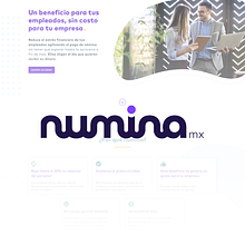 Landing Page numina . UX / UI de Adalberto Landín - 08.01.2020