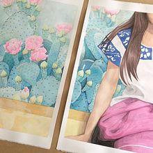 México - acuarela. Un projet de Illustration traditionnelle de Daniela Lopez - 06.04.2021