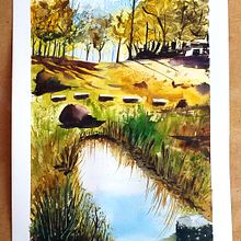 Proyecto Final_Yago Carreira_Paisajes naturales en acuarela. Watercolor Painting project by Yago Carreira - 04.06.2021