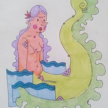 Sirenas . % Tanja Tabita Isolde tarafından hazırlanan Güzel sanatlar, Çizim, Ve Sanatsal Çizim projesi - 04.06.2021