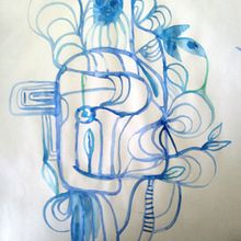 Paisajes imaginarios. Un proyecto de Bordado, Ilustración tradicional y Pintura a la acuarela de Tanja Tabita Isolde - 06.04.2021