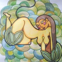 ilustrando poemas . % Tanja Tabita Isolde tarafından hazırlanan Sanatsal Çizim, Geleneksel illüstras, Ve on projesi - 04.06.2021