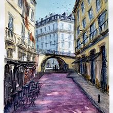 Mi Proyecto del curso: Representación arquitectónica en acuarela. Watercolor Painting project by Miguel Angel Rivas - 04.06.2021