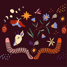 Meu projeto do curso: Ilustração vetorial com estilo. Pattern Design projeto de Juliana Bandeira - 06.04.2021
