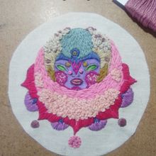 luna floreciendo . % Tanja Tabita Isolde tarafından hazırlanan Nakış, Geleneksel illüstras, Ve on projesi - 04.06.2021