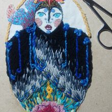 Niña Salvaje/ Cormorán . % Tanja Tabita Isolde tarafından hazırlanan Nakış, Geleneksel illüstras, Ve on projesi - 04.06.2021