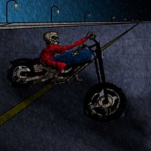 Calavera motorizada Ein Projekt aus dem Bereich Concept Art und Digitale Illustration von Andrés Arboleda - 06.04.2021