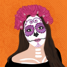Sketch - Catrina rosa. Creativit, Digital Drawing, Traditional illustration, Digital Illustration, and Digital Painting project by Florencia Giossa - 11.14.2020