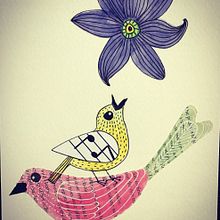 2022 Bird calendar. Children's Illustration project by Ria Kotze - 04.07.2021