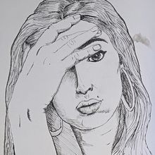 My project in Introduction to Portraits with India Ink and Nibs course. Projekt z dziedziny  R, sunek art, st, czn,  R i sunek atramentem użytkownika Leila Oceane - 07.04.2021