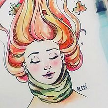 Estaciones - proyecto personal. Un proyecto de Dibujo, Dibujo artístico, Ilustración tradicional y Pintura a la acuarela de Aledí - 03.07.2017