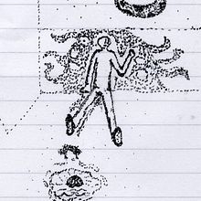 Hoja de Anotador: Dos Dibujos y Dos Escritos. Drawing, Artistic Drawing, Traditional illustration, and Naturalistic Illustration project by León Sebastián Kraft - 04.07.2021