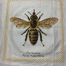 Cross Stitch Honeybee. Embroider project by Jason Kitting - 02.25.2021