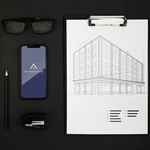 Cliente: Ana Maria Santos | Arquitetura & Construtora. Un progetto di Br, ing, Br, identit, Graphic design e Design di Elisangela Dutra - 07.04.2021