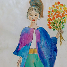 MarArtesOficial - "Flores pra você... Aprendiz:)". Painting, Acr, lic Painting, Watercolor Painting, Gouache Painting, Traditional illustration, Pencil Drawing, and Artistic Drawing project by MarArtesOficial - 03.31.2021