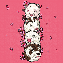 Hurones. Un projet de Illustration vectorielle de León Torres - 07.04.2021