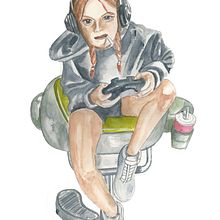 Gamer. Un proyecto de Ilustración tradicional de marta gil lopez - 07.04.2021