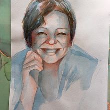 My project in Artistic Portrait with Watercolors course. Watercolor Painting project by Luisa Di Sarno - 04.07.2021