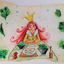 The Runaway Princess 👑! My project in Introduction to Children’s Illustration course. Projekt z dziedziny Ilustracje dla dzieci,  R, sunek i Zarządzanie portfolio użytkownika Konstadina Selisiou - 07.04.2021