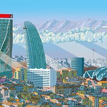 POPPING UP MILANO TEASER. Un proyecto de Animación 2D, Ilustración arquitectónica e Ilustración tradicional de Carlo Stanga - 07.04.2021