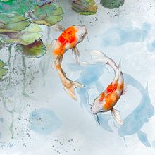 carpe Koi. Fine Arts project by gianna Filetti - 04.07.2021