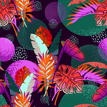 HOJAS. Un projet de Estampe, Illustration botanique, Illustration numérique , et Création de motifs de Maru Palomeque - 07.04.2021