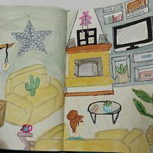My project in Exploratory Sketchbook: Find Your Drawing Style course. Pencil Drawing, Sketchbook, Sketching, and Watercolor Painting project by Angeliki Pagkrati - 04.07.2021
