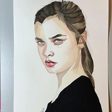 Mi Proyecto del curso: Retrato en acuarela a partir de una fotografía. Een project van Redactionele illustratie van Tami Kanashiro - 07.04.2021