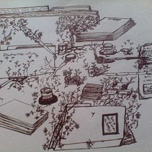 Tinta viva. Creativit, Drawing, Artistic Drawing, and Traditional illustration project by Angfany Guevara - 04.08.2021