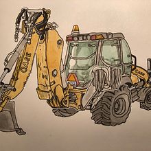 Can you dig it?. Traditional illustration, and Watercolor Painting project by Drew Clarke - 03.08.2021