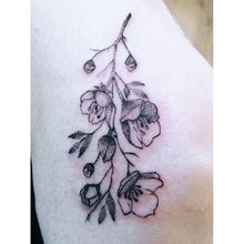Meu projeto do curso: Tatuagem botânica com pontilhismo. Tattoo Design, and Traditional illustration project by Vi Guidugli - 04.28.2021