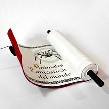  Fantastic Beasts parchment scroll - Rollo pergamino de Animales Fantásticos. Projekt z dziedziny  Introligatorstwo, Ilustracja w, dawnicza,  R, sunek atramentem, Liternictwo c, frowe i Sketchbook użytkownika Gema Calzadilla - 08.02.2020