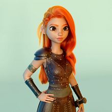 Princess Warrior. 3D project by Javier Benver - 04.08.2021