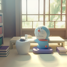 Doraemon. Un progetto di 3D, Modellazione 3D e Illustrazione tradizionale di Mohamed Chahin - 10.09.2019