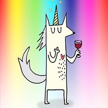 Einhorn. Traditional illustration project by Verena Oleksyn - 04.08.2021