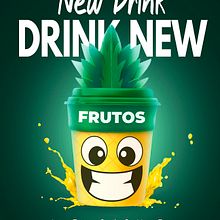 Frutos Rebrand Advertising Posters. Advertising, Editorial Design, Editorial Illustration, Graphic Design, Poster Design, Product Design, T, and pograph project by Caledon Armentano - 04.08.2021