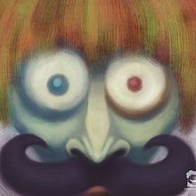 Mustache. Digital Painting, Traditional illustration, and Painting project by Caledon Armentano - 04.08.2021