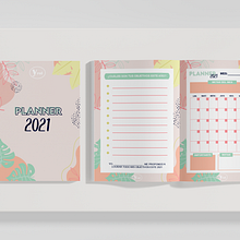 Planner 2021. Digital Design, and Graphic Design project by Katherine Ybarra - 01.01.2021