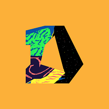 Letter D #36daysoftype. Design, Graphic Design, T, pograph, Design, T, and pograph project by Silvia Morán - 04.08.2021