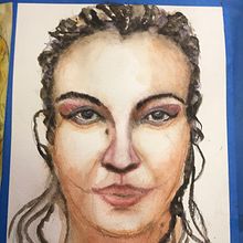 My project in Watercolor Portrait from a Photo course. Un proyecto de Pintura a la acuarela de Marybeth Andrews - 08.04.2021