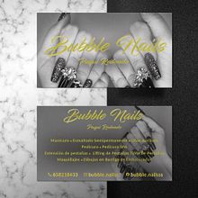 Tarjeta Visita Bubble Nails  Ein Projekt aus dem Bereich Design und Grafikdesign von Ana Gallego - 08.04.2021