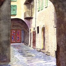 red door. Un projet de Aquarelle de Joe Azzato - 30.04.2021