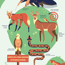 Animales en peligro de extinción. Digital Illustration project by Manuel Siri - 04.09.2021