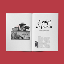A colpi di frusta. Graphic Design, and Editorial Design project by Luca Bruzzone - 11.12.2017
