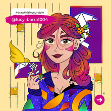 Mi primer draw this in your style. Un proyecto de Diseño gráfico, Ilustración tradicional e Ilustración digital de Lucy Ibarra - 10.01.2021