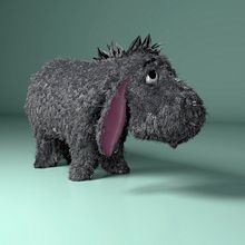 Para mi proyecto final he hecho a Igor de Winnie the Pooh. 3D Modeling project by Araceli Maestre Trueba - 04.09.2021