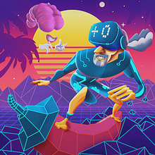 My project in Geometric Illustration with Volume course.  project by Elena Veselova - 04.09.2021
